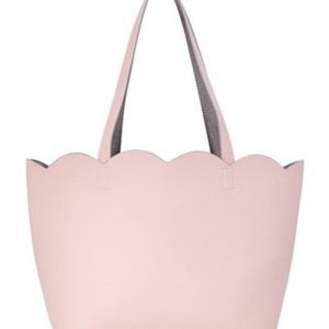BNWT Pink Scalloped Leyla Tote Bag